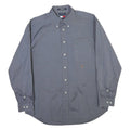 TOMMY HILFIGER Mens Blue Button-Down Shirt XL Classic Cotton Long Sleeve