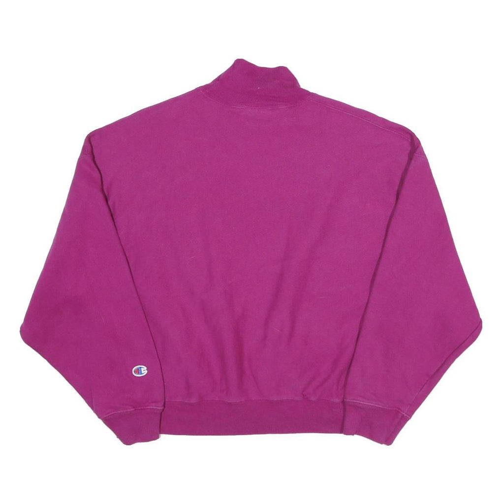 CHAMPION Womens Purple Sweatshirt Crew Neck M Cotton Blend Casual Pullover