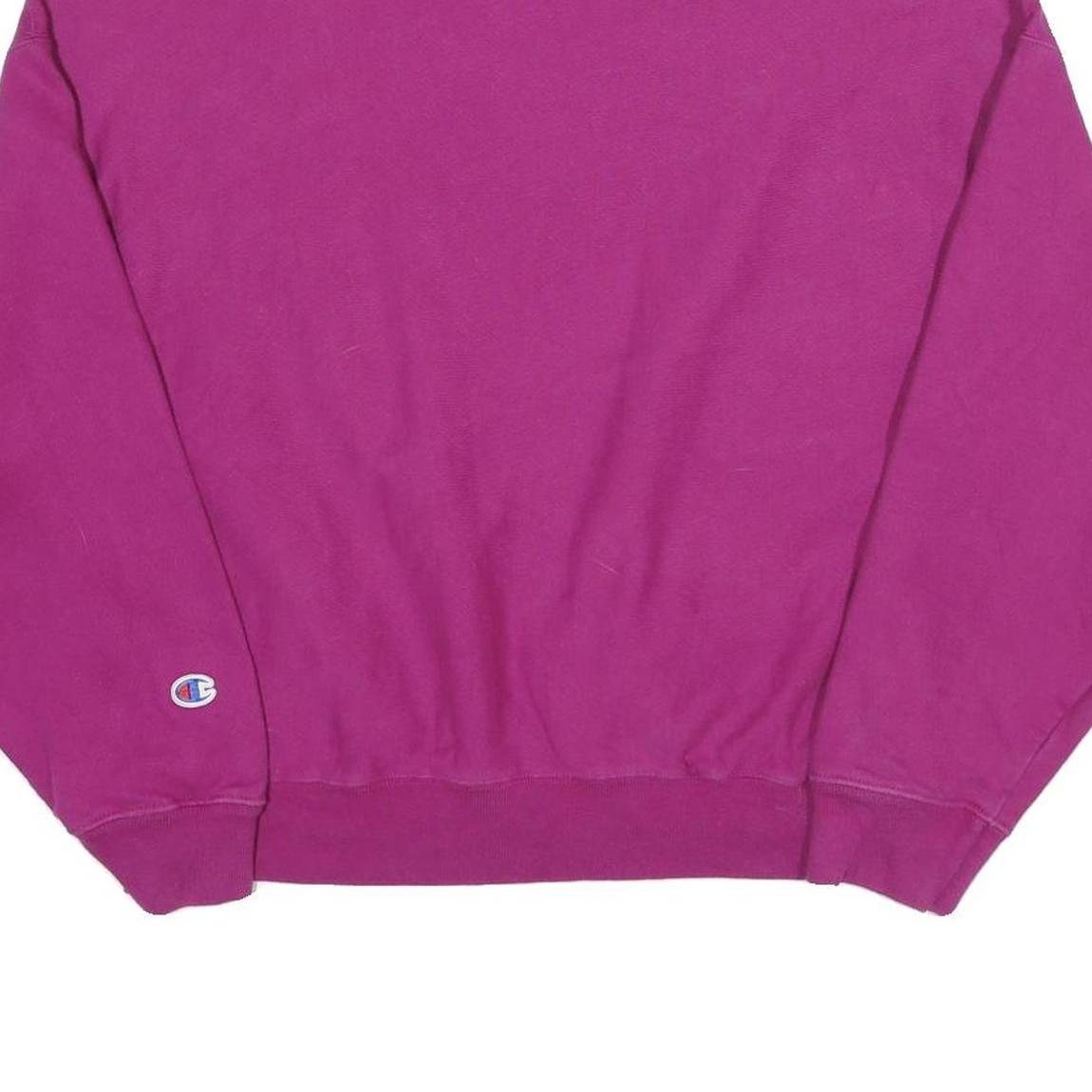 CHAMPION Womens Purple Sweatshirt Crew Neck M Cotton Blend Casual Pullover