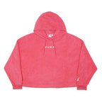 PUMA Womens Pink Hoodie XL Oversized Long Sleeve Pullover Casual Sweatshirt