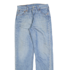 LEVI'S 501 Mens Jeans Blue Regular Straight Denim Medium W26 L29 Button Closure