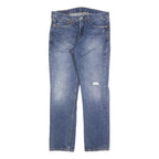LEVI'S 511 Slim Mens Jeans Blue Slim Straight Denim Medium W34 L32 Slim Fit Zip