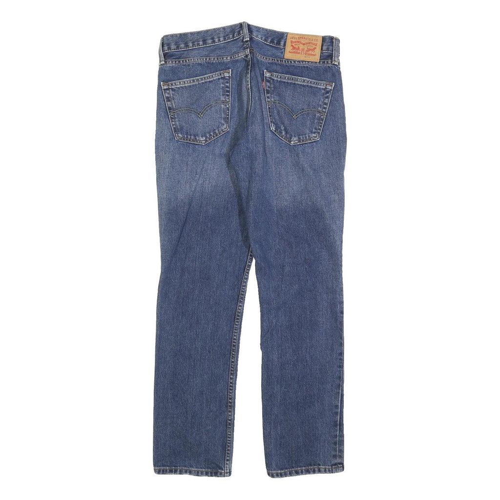 LEVI'S 511 Slim Mens Jeans Blue Slim Straight Denim Medium W34 L32 Slim Fit Zip