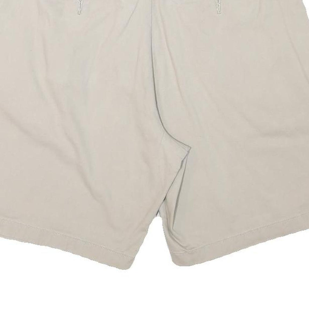 NAUTICA Womens Shorts Beige Casual Plain L W34 Cotton Blend Classic Fit