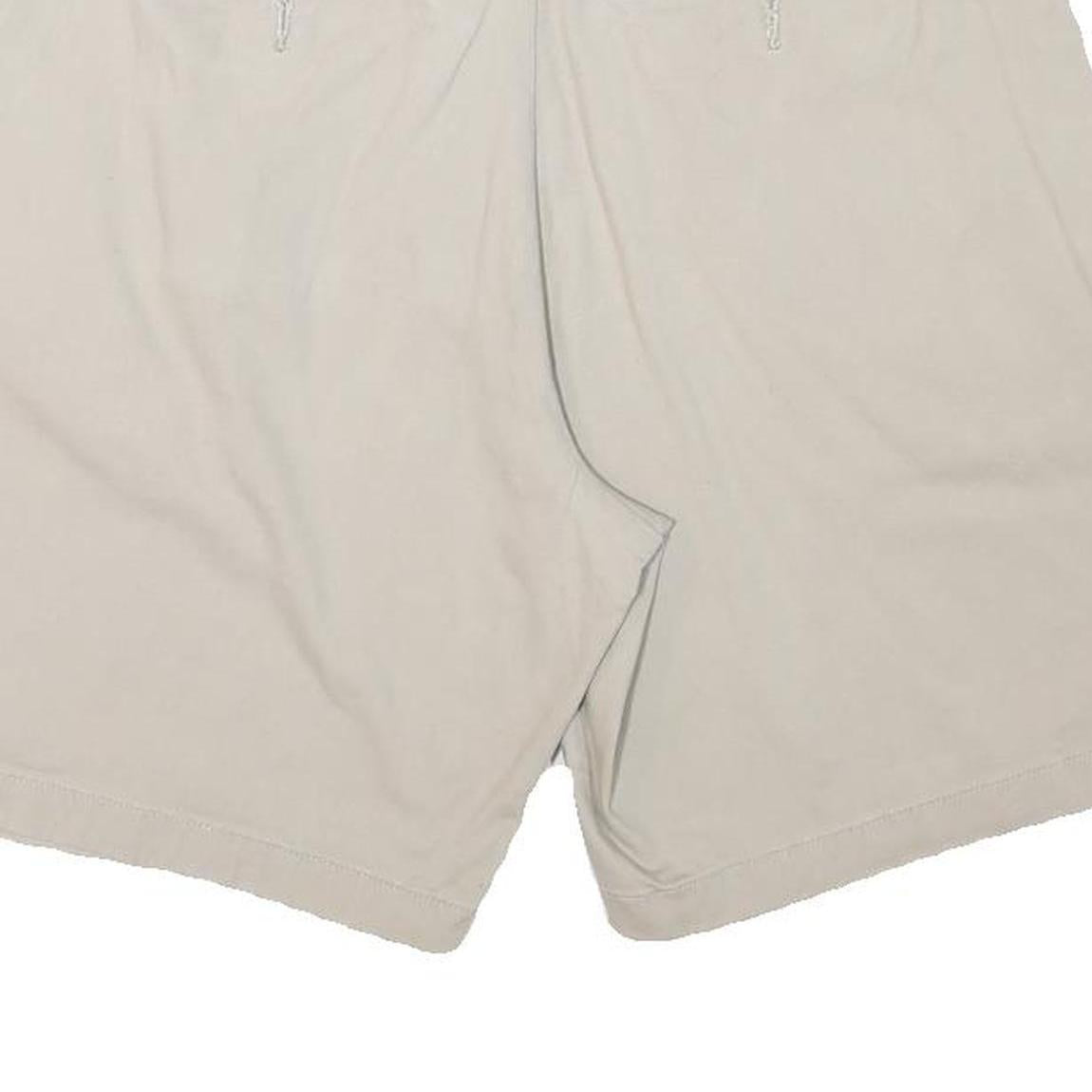 NAUTICA Womens Shorts Beige Casual Plain L W34 Cotton Blend Classic Fit