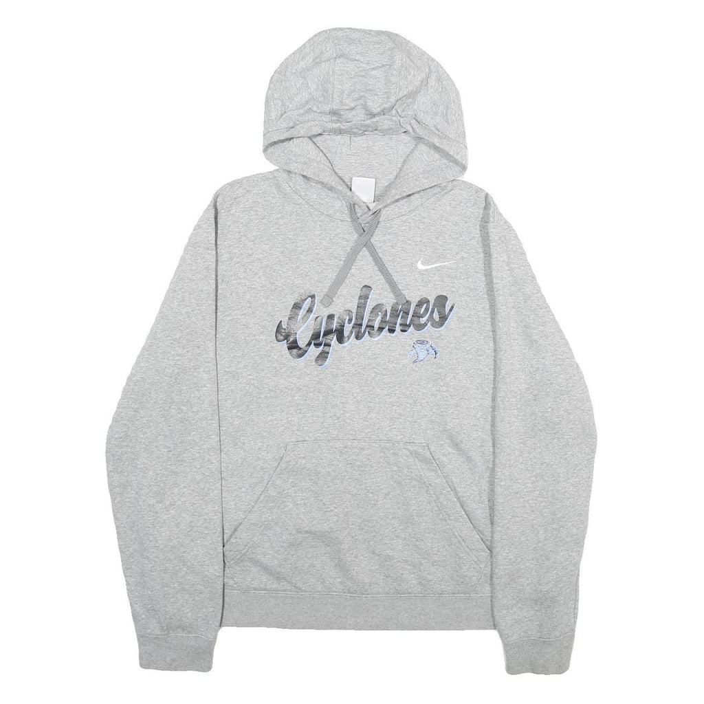 NIKE Mens Grey Hooded Pullover XL Cyclones Hoodie Sportswear Casual