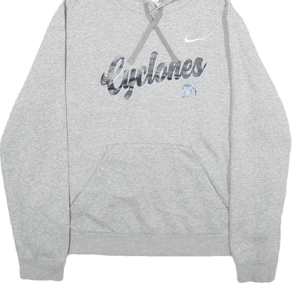 NIKE Mens Grey Hooded Pullover XL Cyclones Hoodie Sportswear Casual