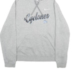 NIKE Mens Grey Hooded Pullover XL Cyclones Hoodie Sportswear Casual