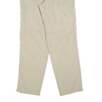 CAMEL Womens Beige Regular Fit Zip Closure Trousers W32 L34 Casual Lightweight