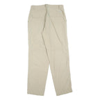 CAMEL Womens Beige Regular Fit Zip Closure Trousers W32 L34 Casual Lightweight