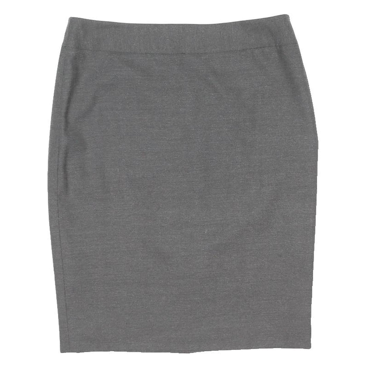 TED BAKER Womens Grey Pencil Knee Length Polyester Blend Skirt M Button Detail