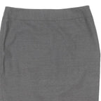 TED BAKER Womens Grey Pencil Knee Length Polyester Blend Skirt M Button Detail