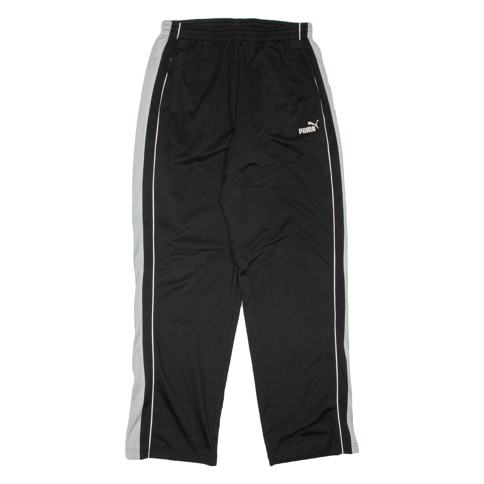 PUMA Mens Track Pants Black Straight M W30 L32