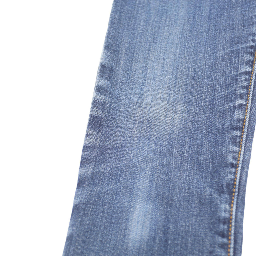 LEVI'S Selvedge Womens Blue Slim Skinny Denim Medium W25 L29 Stretch Zip Jeans