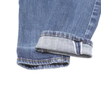 LEVI'S Selvedge Womens Blue Slim Skinny Denim Medium W25 L29 Stretch Zip Jeans