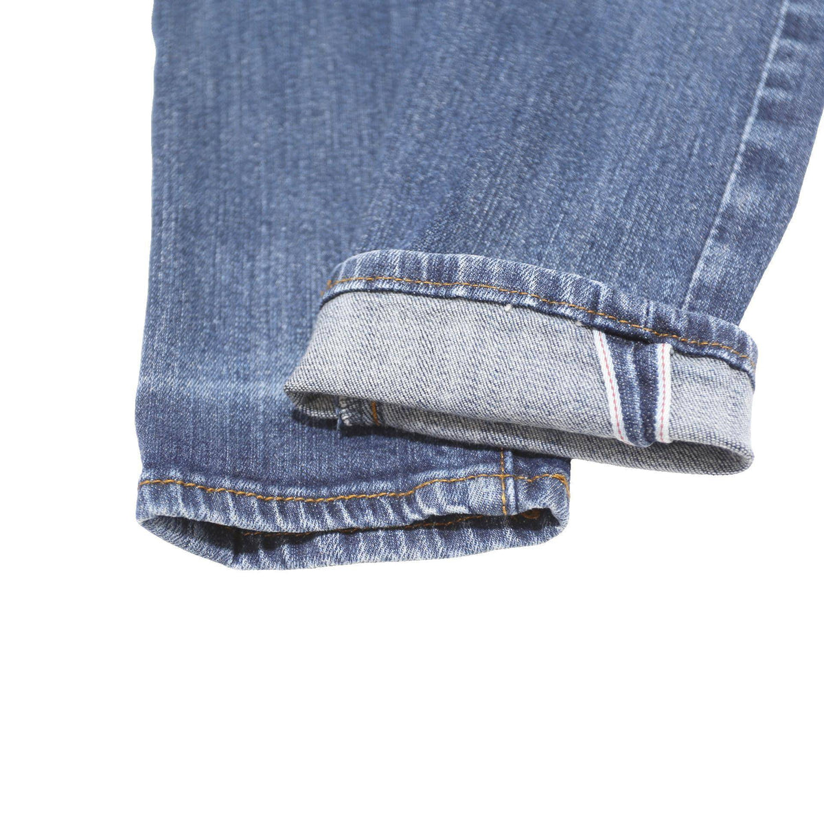 LEVI'S Selvedge Womens Blue Slim Skinny Denim Medium W25 L29 Stretch Zip Jeans