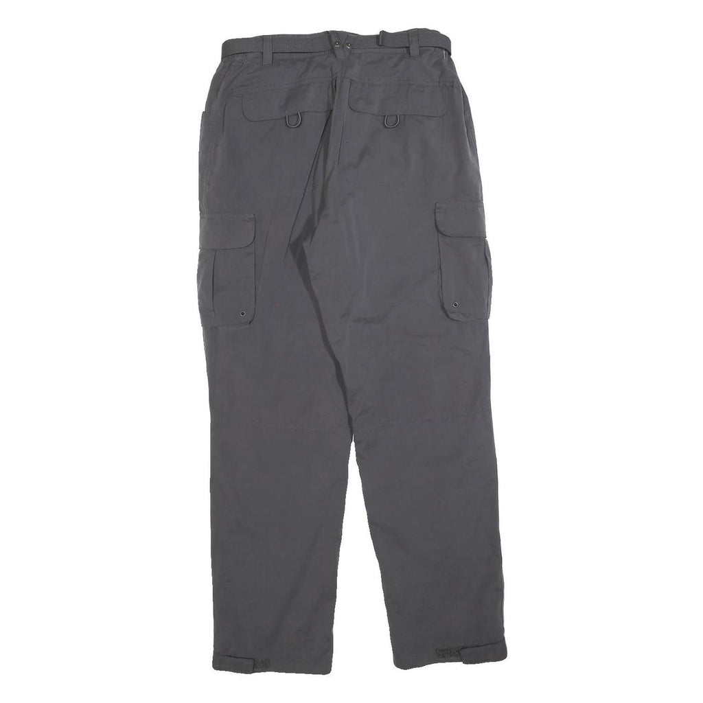 RODEO TECWEAR Lined Womens Grey Polyester Blend Regular Cargo Trousers W26 L30