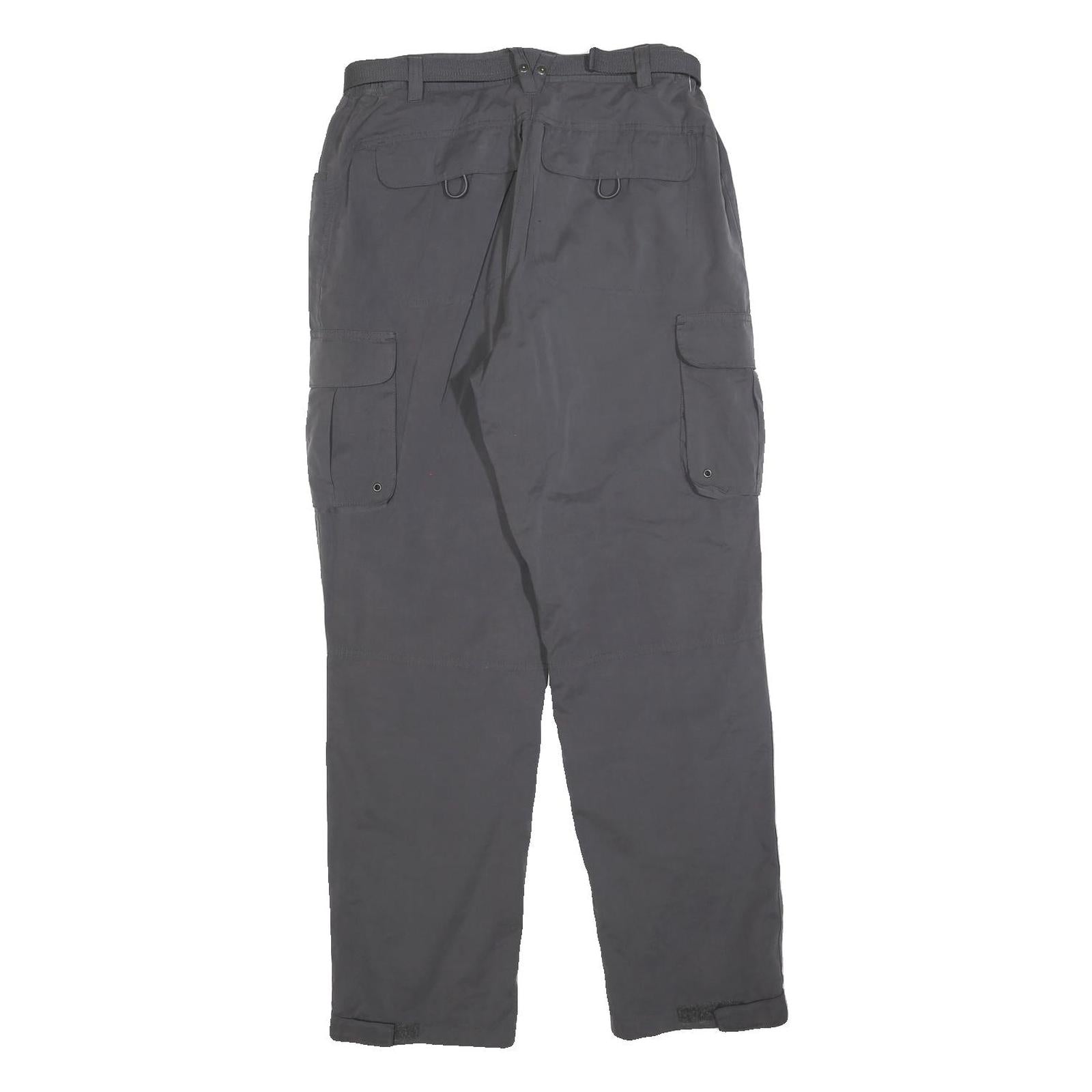 RODEO TECWEAR Lined Womens Grey Polyester Blend Regular Cargo Trousers W26 L30