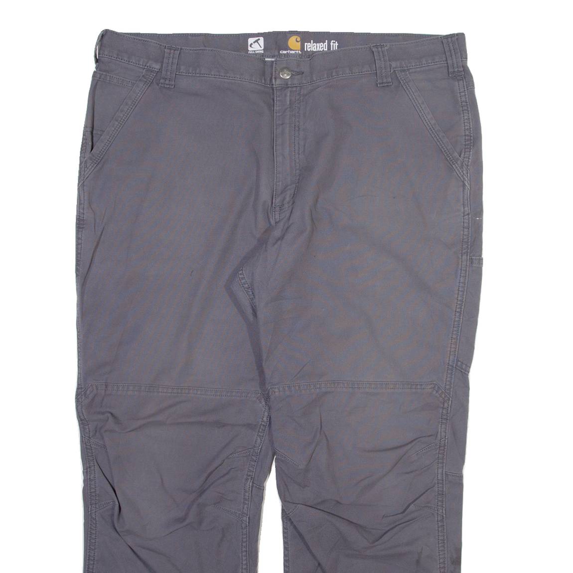 CARHARTT Mens Trousers Grey Relaxed Straight W42 L29