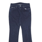 LEVI'S Womens Dark Blue Regular Straight Denim Jeans W30 L32 Zip Closure