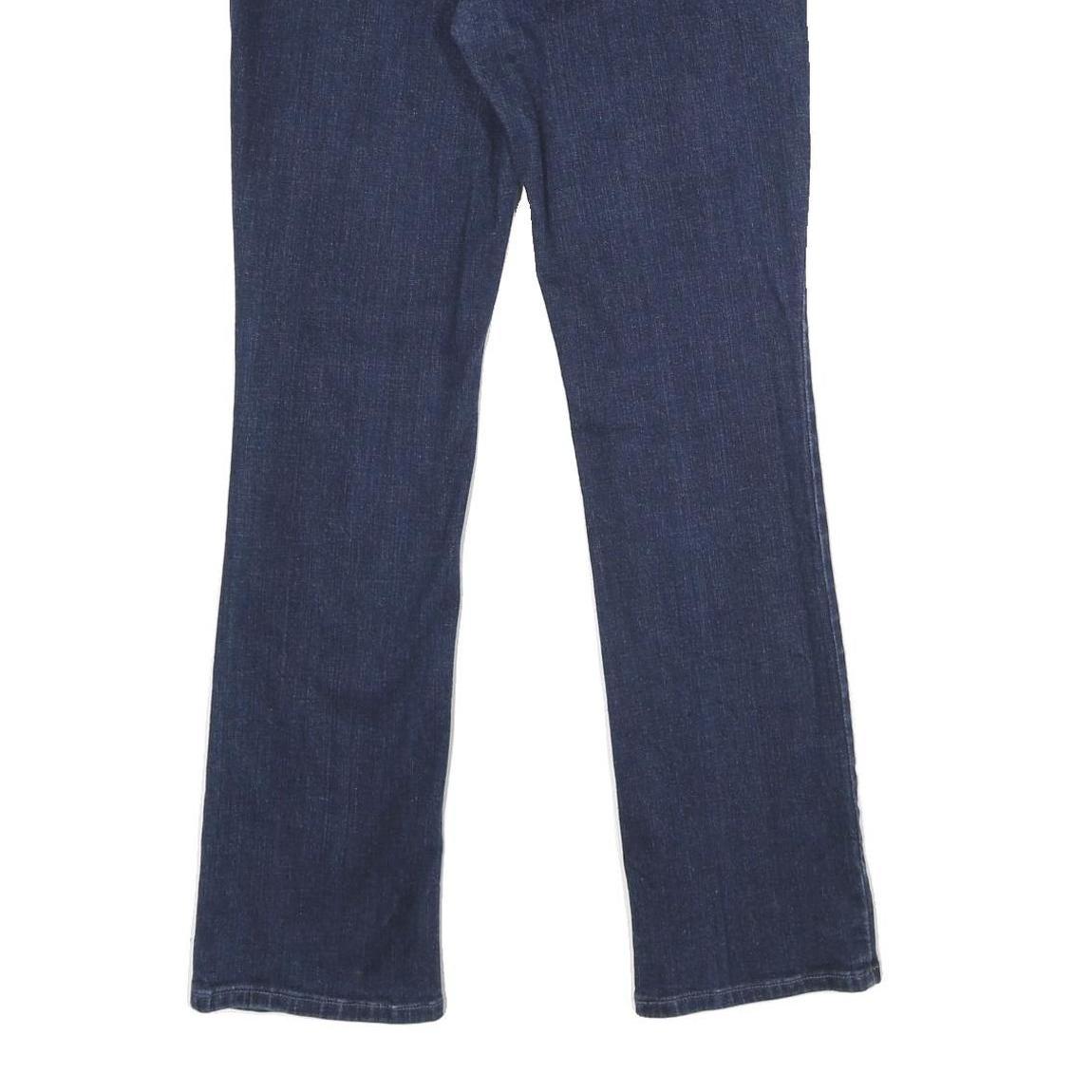 LEVI'S Womens Dark Blue Regular Straight Denim Jeans W30 L32 Zip Closure