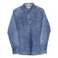 HILFIGER DENIM Mens Blue Denim Shirt M Cotton Casual Button Down Pockets