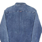 HILFIGER DENIM Mens Blue Denim Shirt M Cotton Casual Button Down Pockets