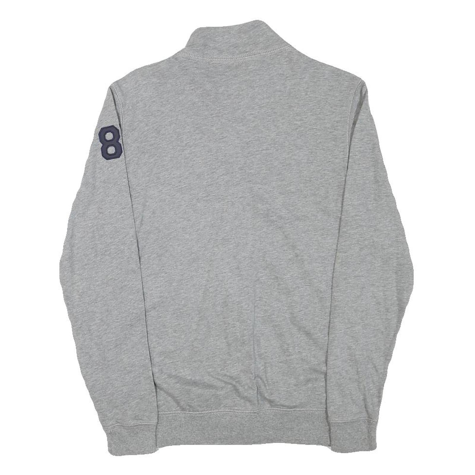 NAPAPIJRI Mens Grey Zip Jacket XXS Cotton Blend Casual Logo National Parks