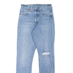 LEVI'S 501S Jeans Distressed Womens Blue Skinny Straight Stone Wash W25 L30