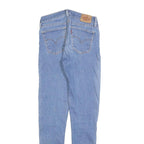 LEVI'S 710 Womens Slim Blue Denim Medium Wash Jeans W25 L30 Stretch Slim Fit