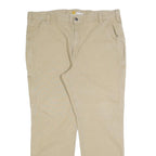CARHARTT Mens Cotton Blend Beige Regular Fit Straight Leg Trousers W40 L32