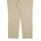 CARHARTT Mens Cotton Blend Beige Regular Fit Straight Leg Trousers W40 L32