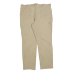 CARHARTT Mens Cotton Blend Beige Regular Fit Straight Leg Trousers W40 L32