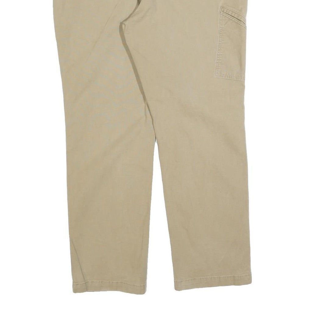 CARHARTT Mens Cotton Blend Beige Regular Fit Straight Leg Trousers W40 L32