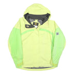 JACK WOLFSKIN Womens Yellow & Green Outdoor Jacket L Polyester Blend Zip Hooded