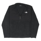 THE NORTH FACE Mens Black Pullover Outdoor Fleece Plain Round Neck Basic Knit M