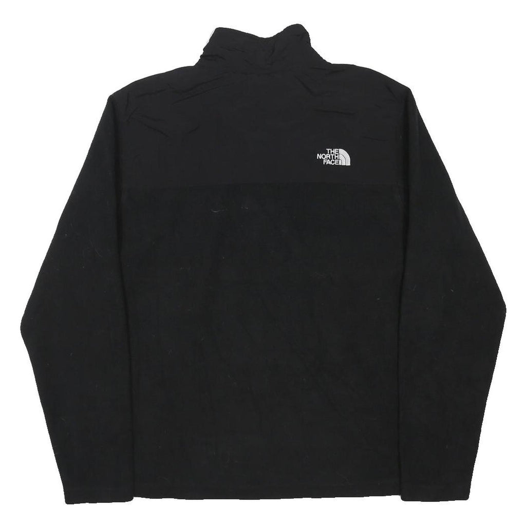 THE NORTH FACE Mens Black Pullover Outdoor Fleece Plain Round Neck Basic Knit M