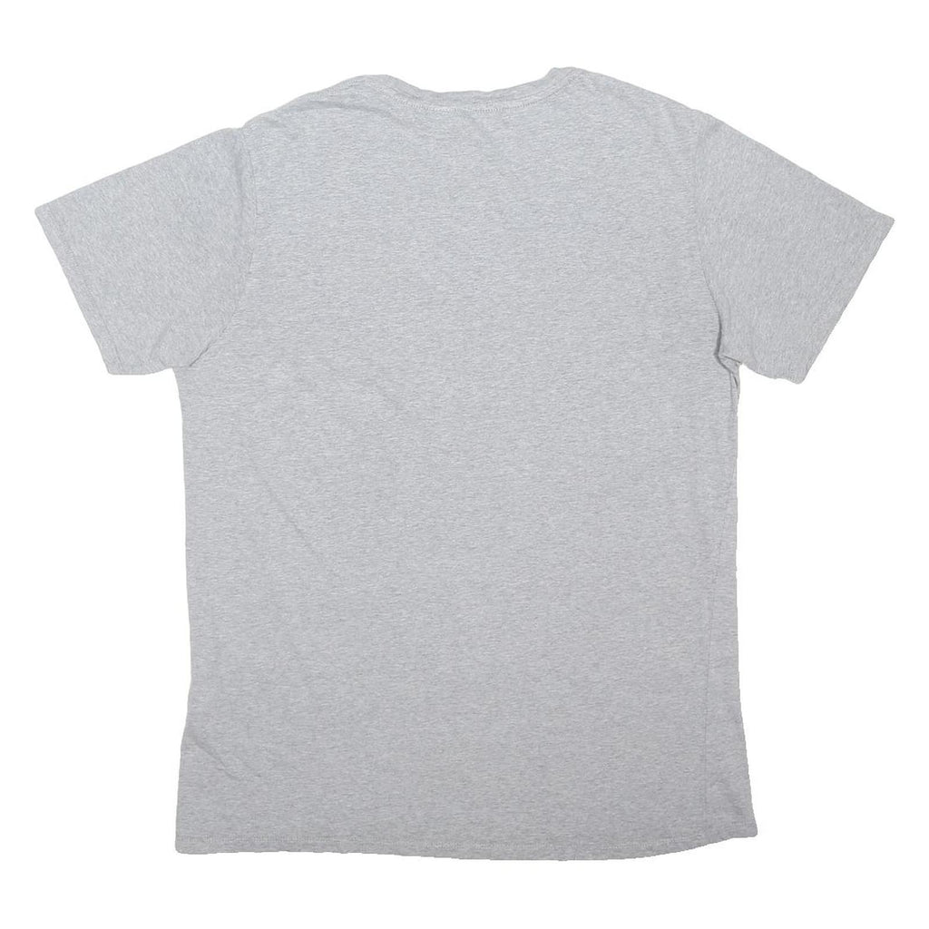 LEVI'S Mens Grey Red Logo Graphic T-Shirt L Short Sleeve Crew Neck Cotton Blend