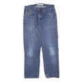 LEE Mens Regular Fit Blue Denim Jeans Cotton Blend W32 L30 Classic Zip Pocket