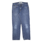 LEE Mens Regular Fit Blue Denim Jeans Cotton Blend W32 L30 Classic Zip Pocket