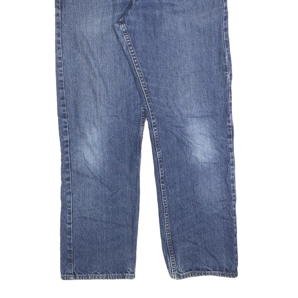 LEE Mens Regular Fit Blue Denim Jeans Cotton Blend W32 L30 Classic Zip Pocket