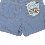 BOLERO Womens Blue Denim Mini Skirt Cotton Blend M Button Closure Casual Summer