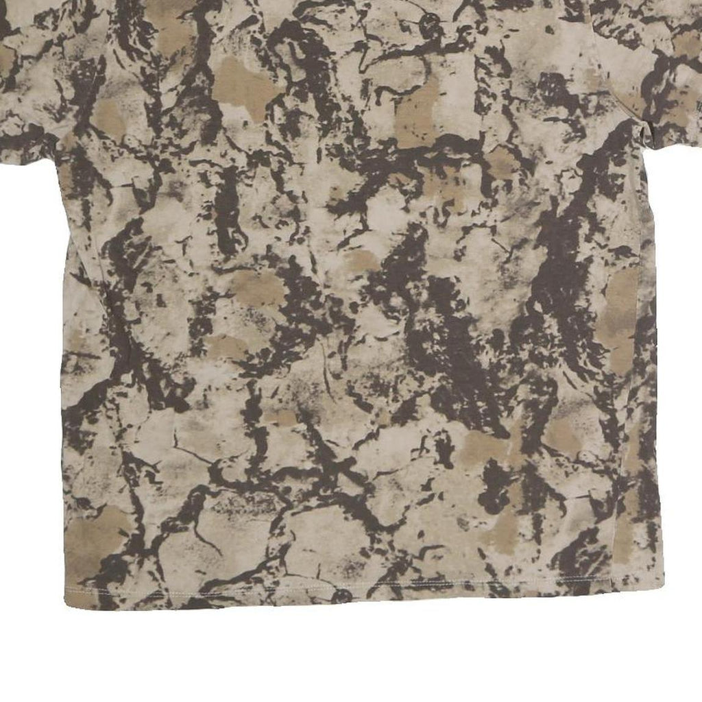 LEVI'S Mens Beige & Brown Graphic T-Shirt M Short Sleeve Crew Neck Cotton