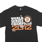 MAJESTIC Mens Black San Francisco Giants World Series Champions 2012 T-Shirt L