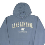 BLUE84 Mens Blue Lake Almanor California Pullover Hoodie L Casual Cotton