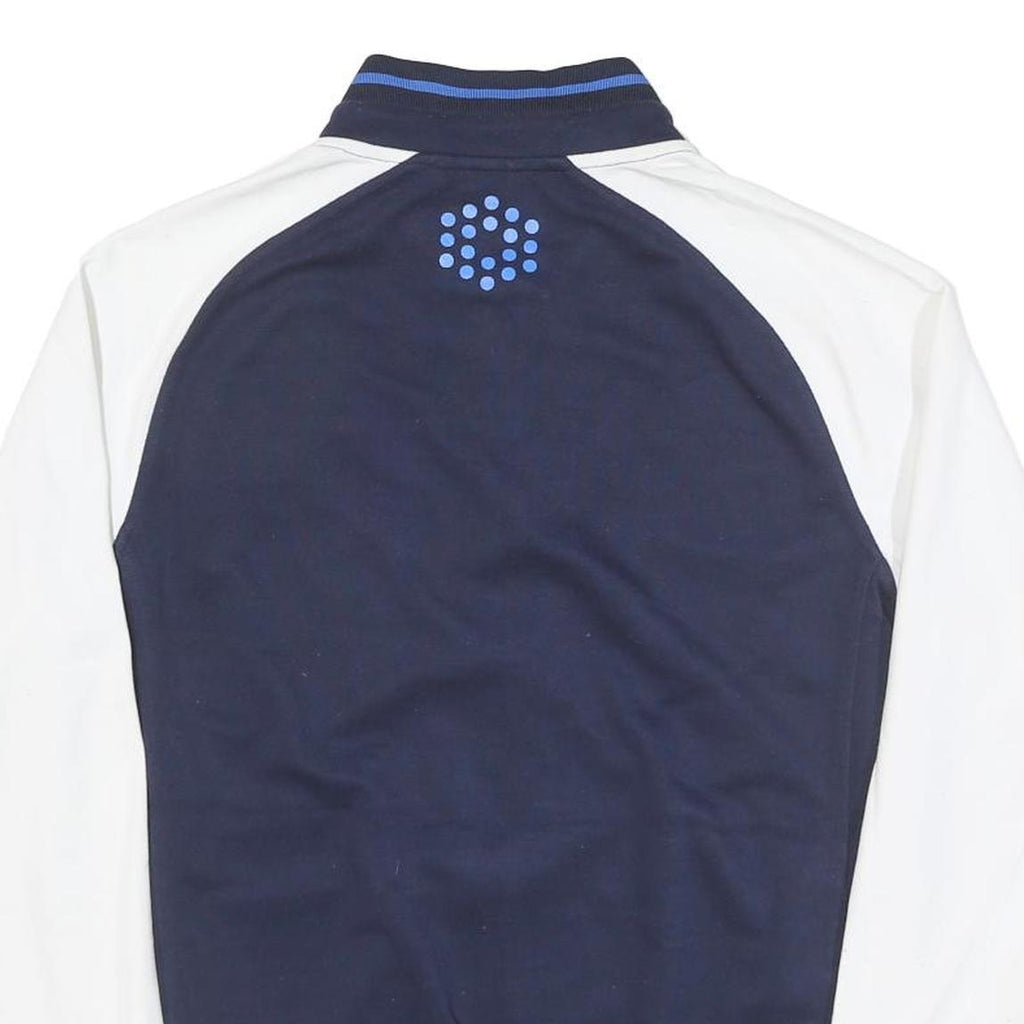 PUMA Mens Navy & White Track Jacket M Polyester Blend Plain Zip Sports