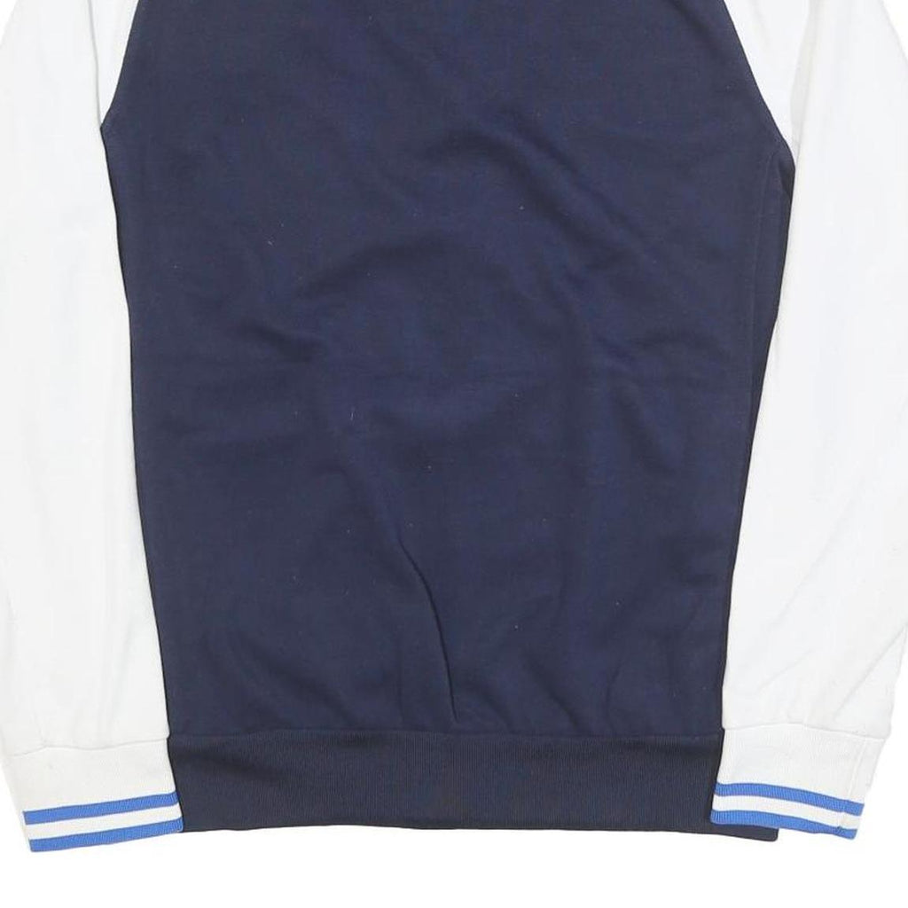 PUMA Mens Navy & White Track Jacket M Polyester Blend Plain Zip Sports