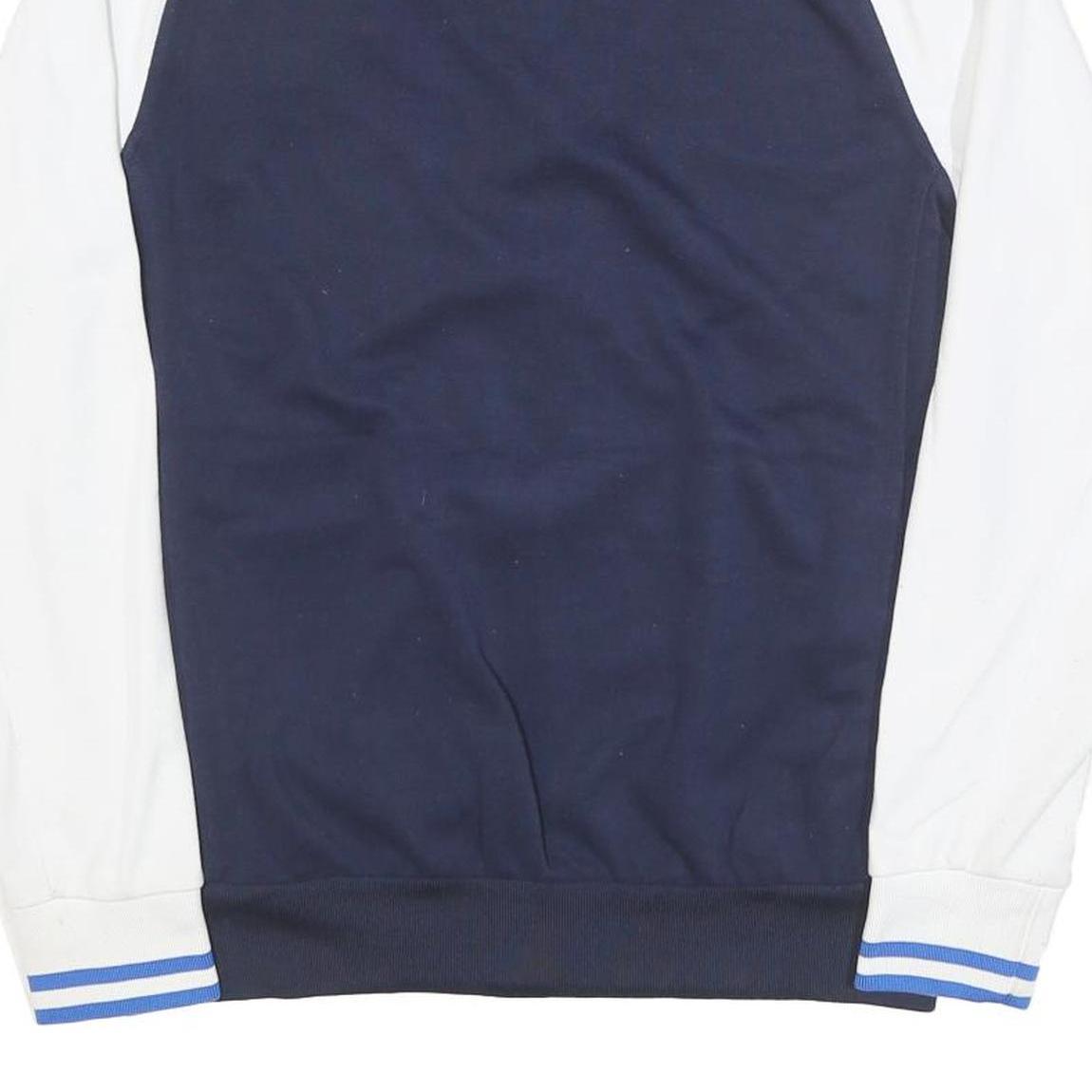 PUMA Mens Navy & White Track Jacket M Polyester Blend Plain Zip Sports