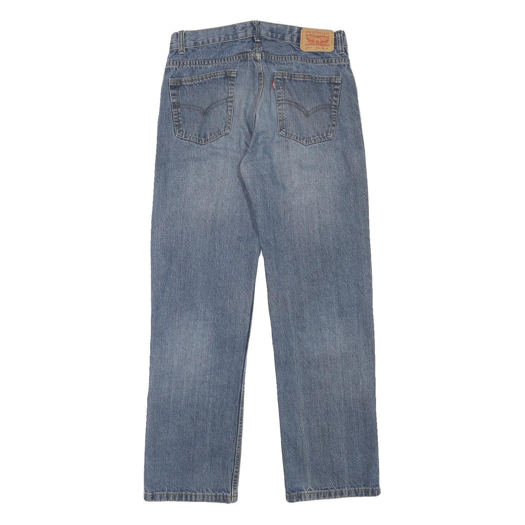 LEVI'S 505 Mens Jeans Blue Regular Straight Denim Medium W30 L30 Classic Fit Zip