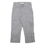 LEE Womens Shorts Grey Casual Cargo M W27 Button-Up Pockets Cotton Blend